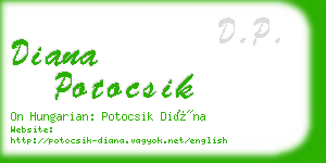 diana potocsik business card